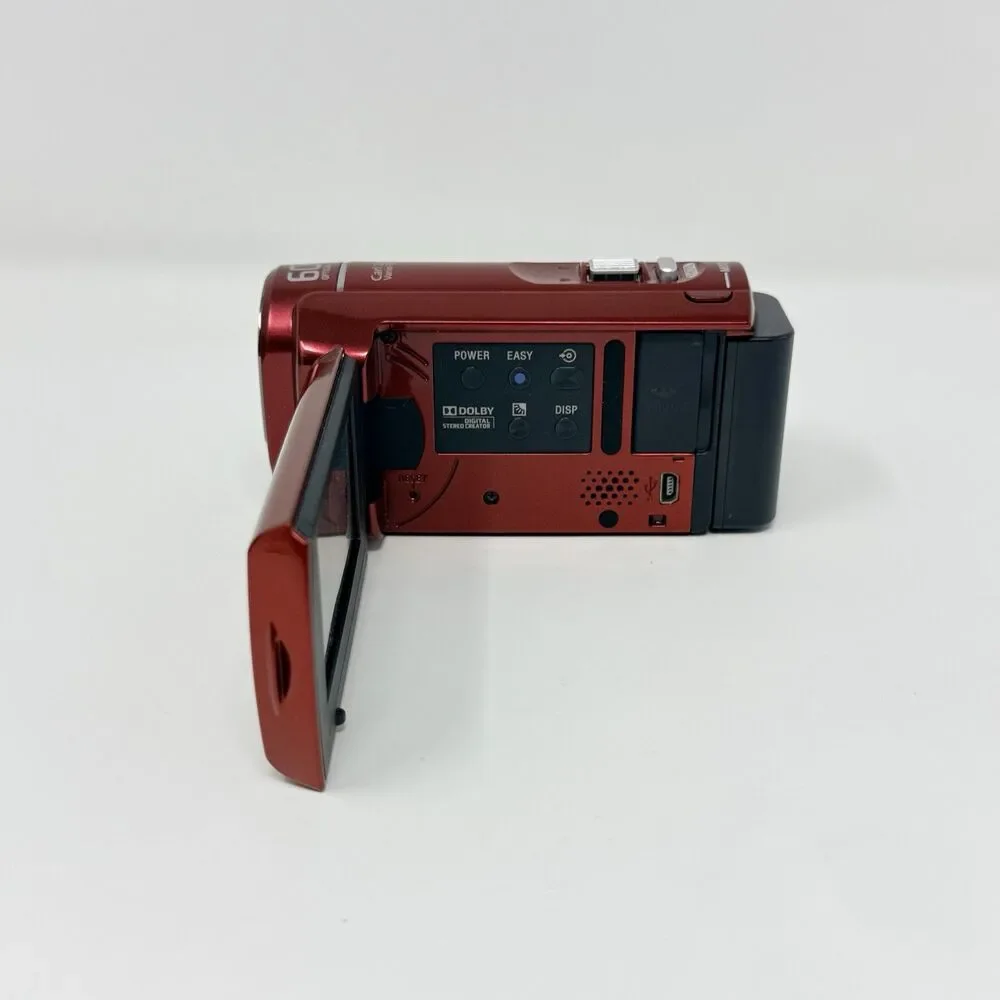 Sony DCR-SX40 Handycam 4GB Digital Camcorder Red Tested Box Battery Charger